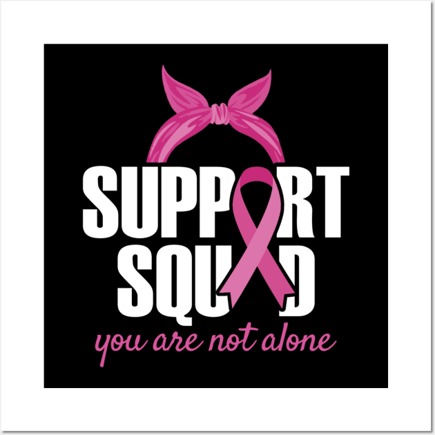 Support Squad Breast Cancer Awareness Wall Art by NysdenKati